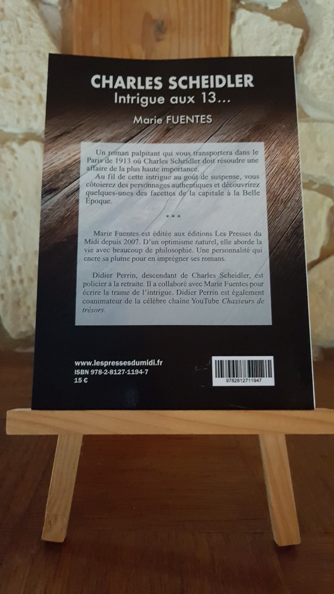Charles SCHEIDLER - Intrigue aux 13... 4ème de couverture